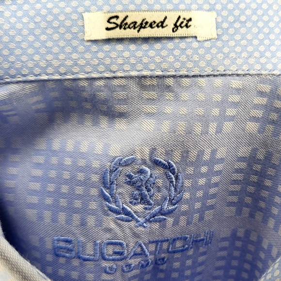 Bugatchi Shaped Fit Dress Shirt size Medium - Picture 3 of 7